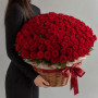 101 красная роза в корзине фото 2